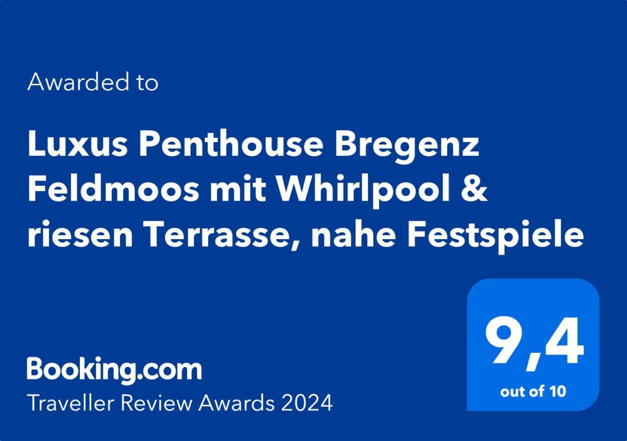 Апартаменты Luxus Penthouse Bregenz Feldmoos Mit Whirlpool & Riesen Terrasse, Nahe Festspiele Экстерьер фото